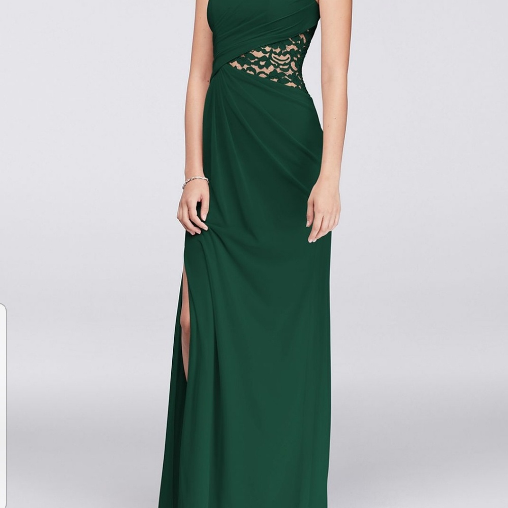 One shoulder Mesh dress